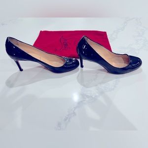 Christian Louboutin size 38 1/2 or 8.5 black heels
